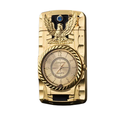 Jet Lighter With Clock